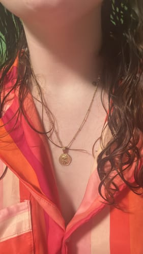 Customer photo review of St. Christopher Necklace - Stay Safe Wherever You Go