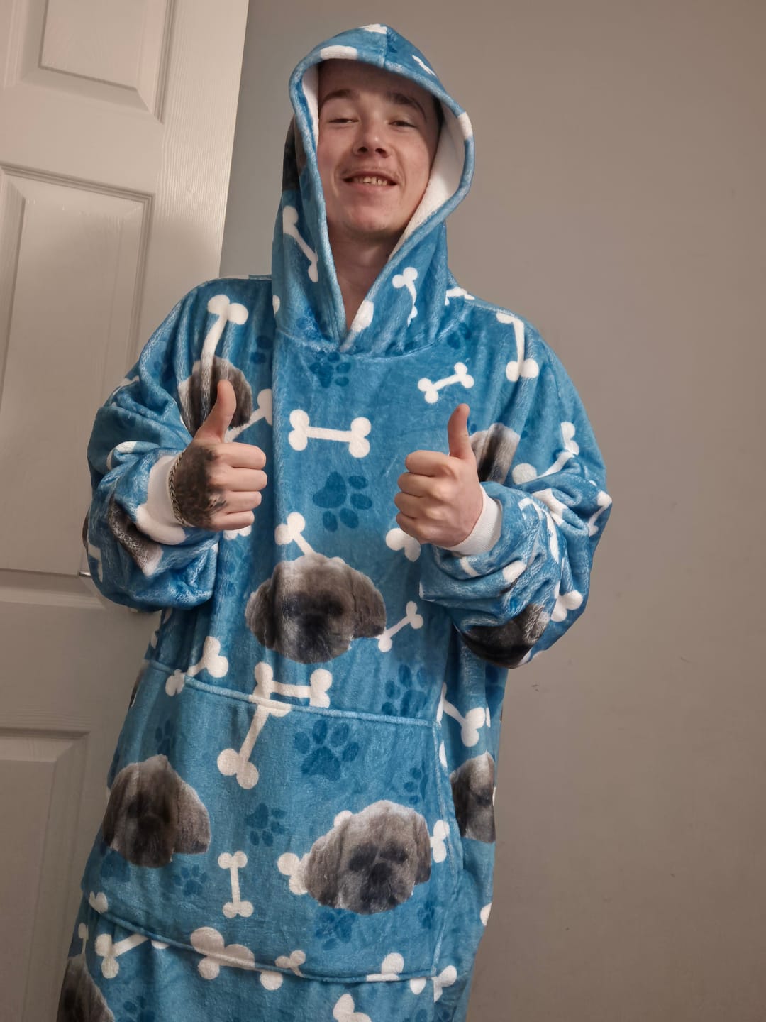 Customer photo review of Custom Dog Hoodie