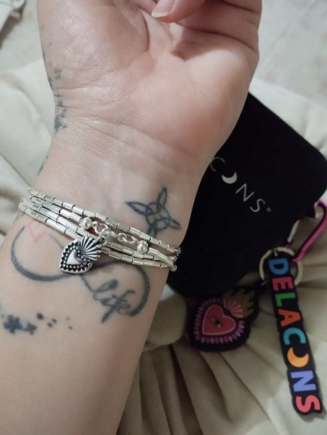 Customer photo review of Pulsera o collar Mostacilla Tubo Retro