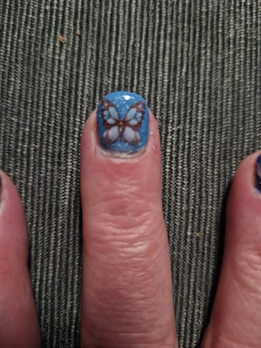 Customer photo review of Diamond White Dipping Powder