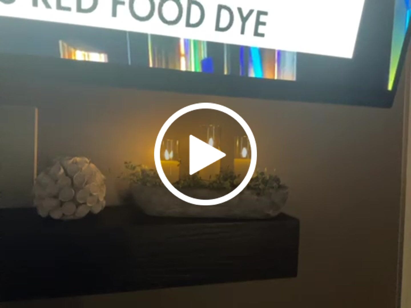 Customer video review of Glass Flameless White Candles