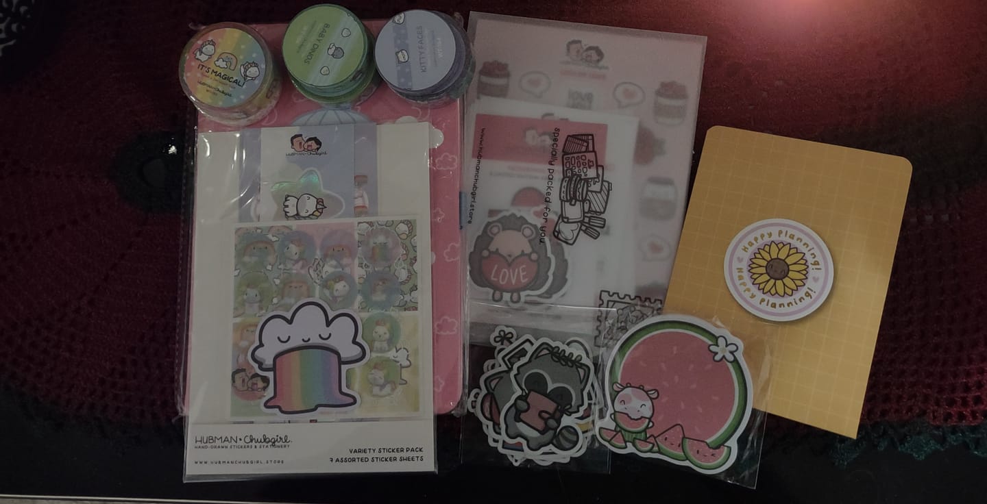 Customer photo review of Rainbow Unicorns Variety Sticker Pack