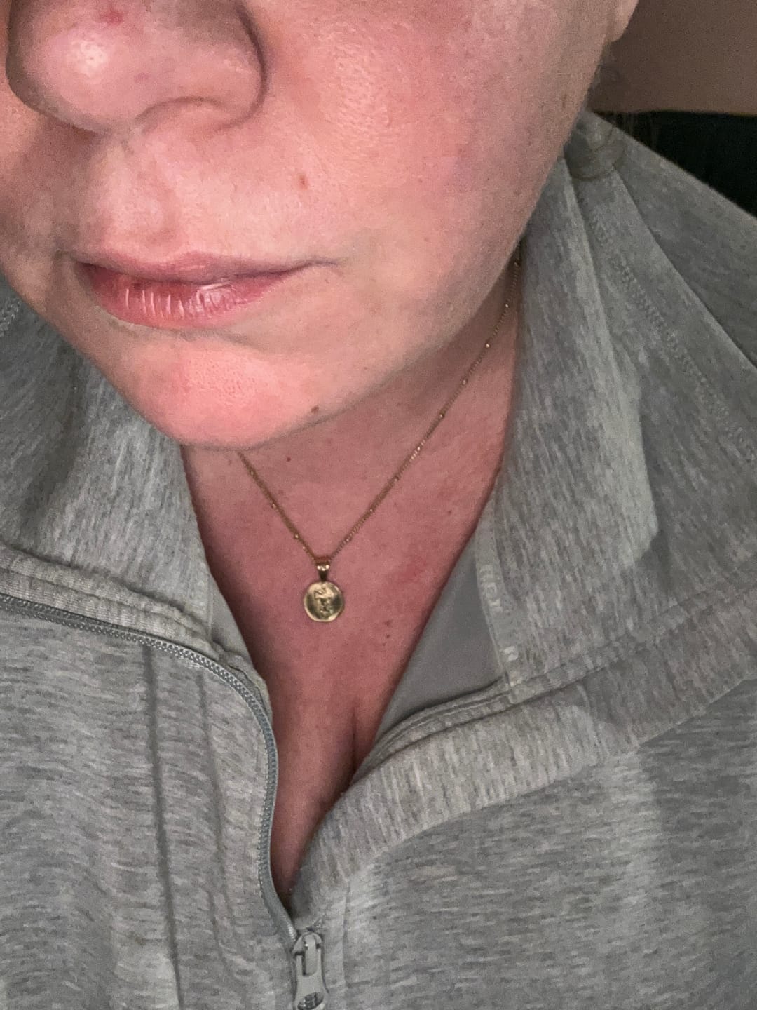 Customer photo review of St. Christopher Necklace - Stay Safe Wherever You Go