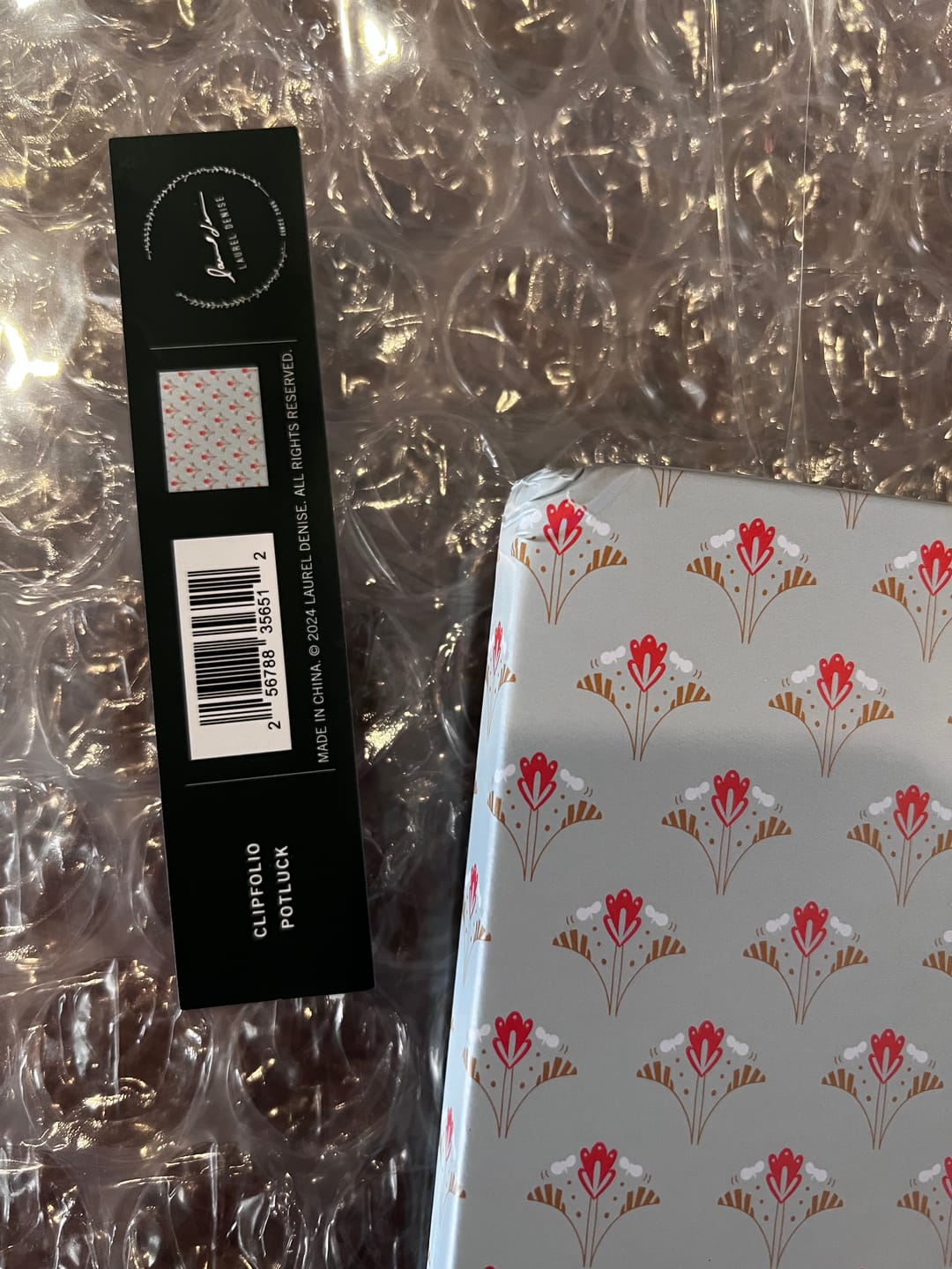 Customer photo review of Clipboard Folio, Potluck