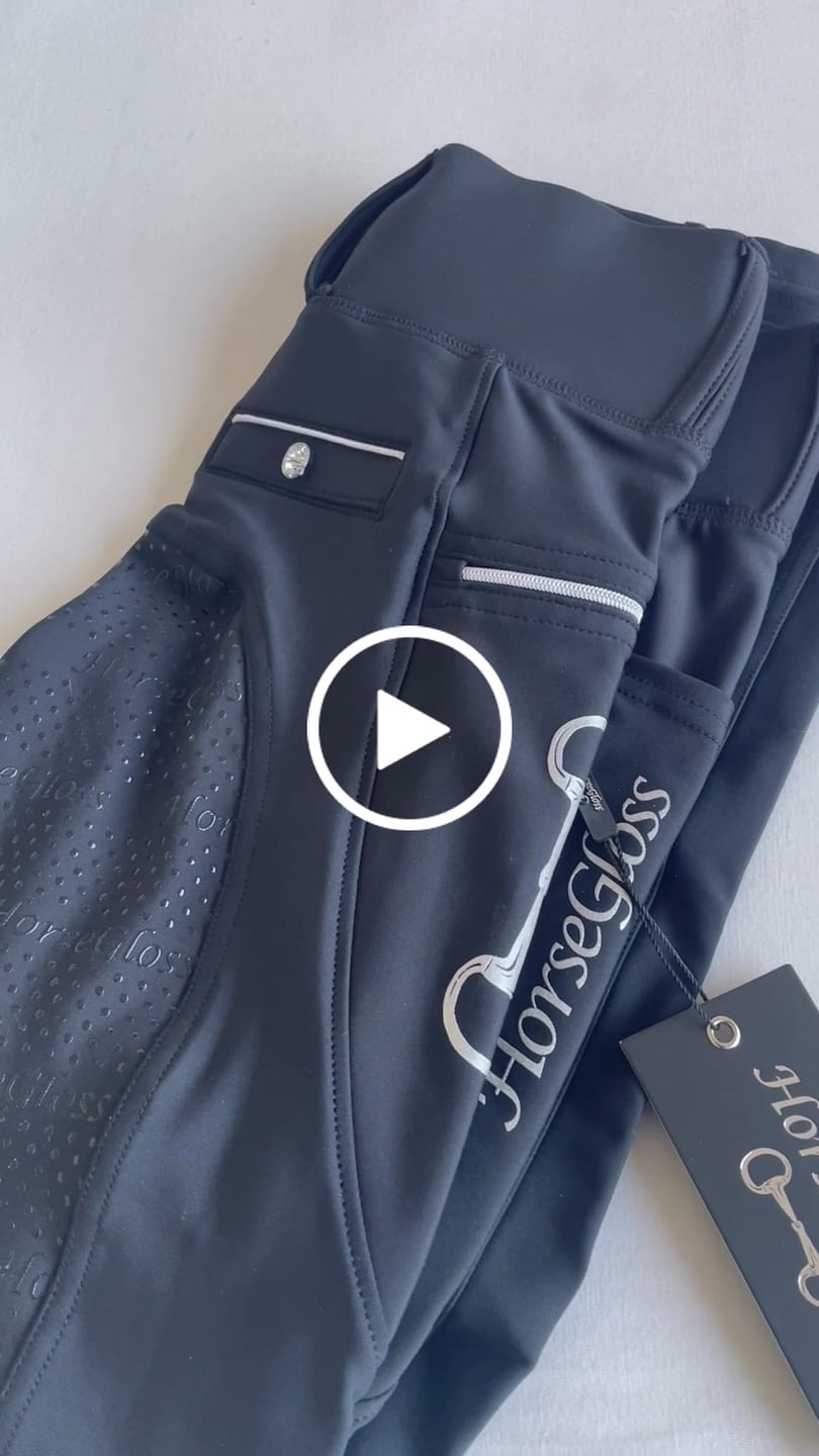 Customer video review of KYLIE - RIDING LEGGINGS | BLACK ''SILVER'' FULL SEAT SILICONE