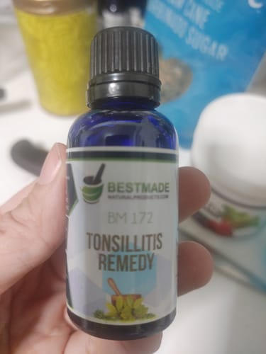 Customer photo review of Tonsillitis All Natural Remedy (BM172) 30ml
