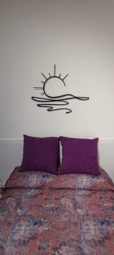 Customer photo review of Décoration Murale en Métal - Soleil (v03)