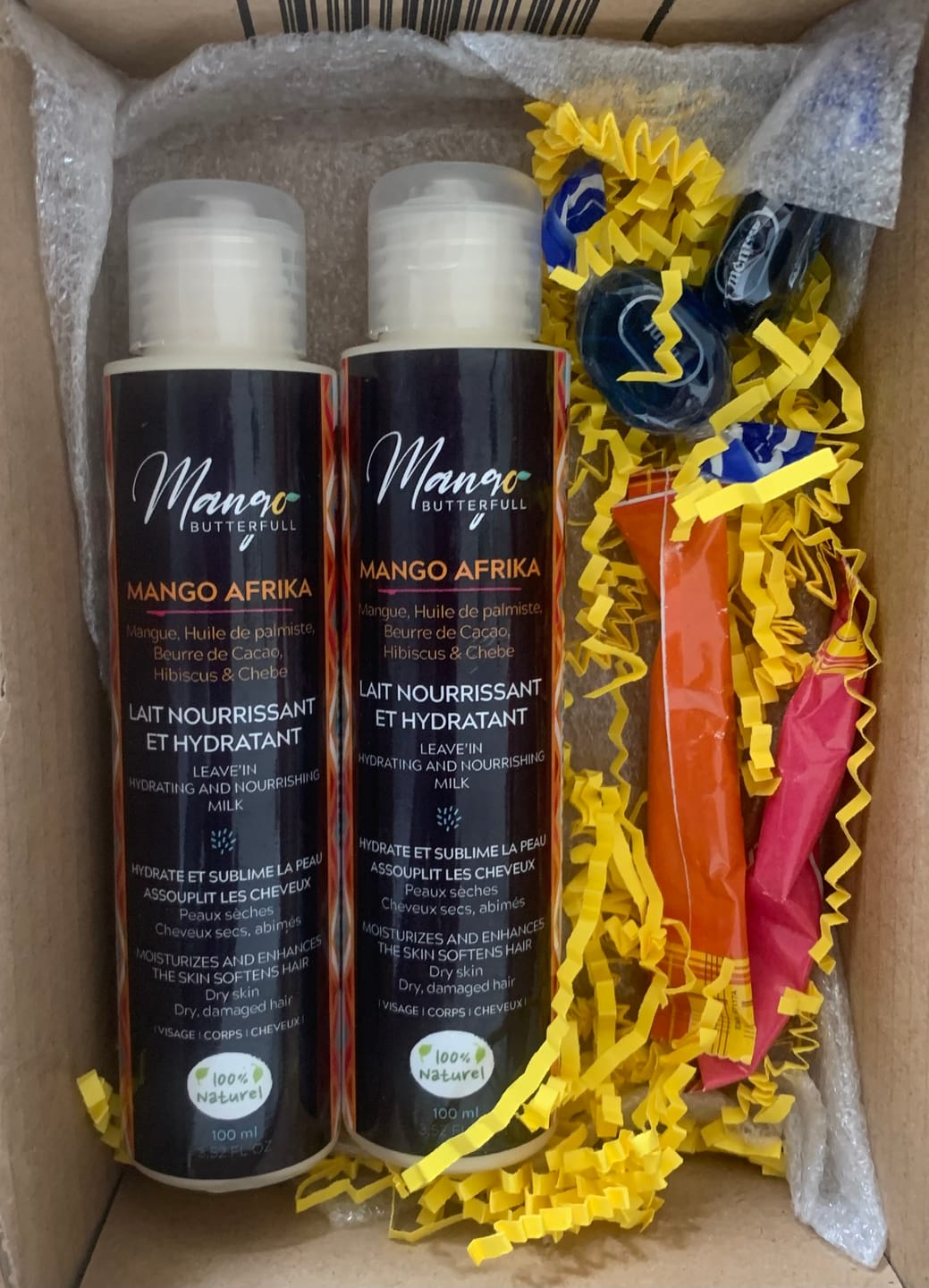 Customer photo review of Lait hydratant et nourrissant -  Mango AFRIKA