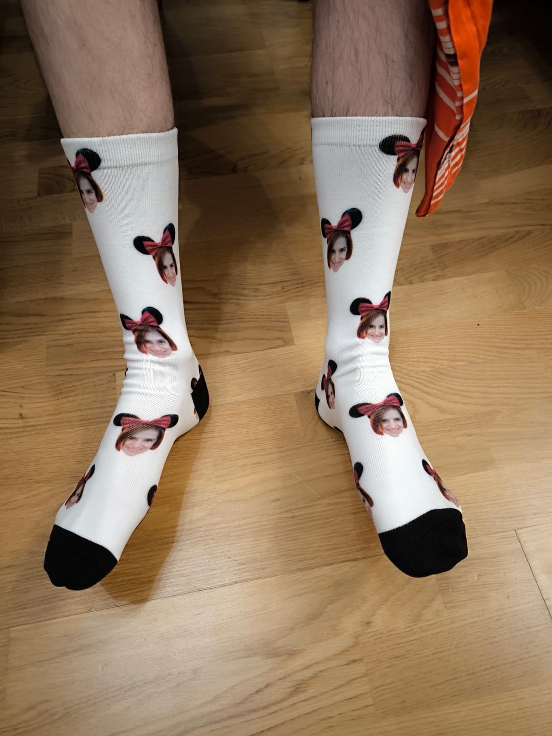 Customer photo review of Personalisierte Gesichtssocken