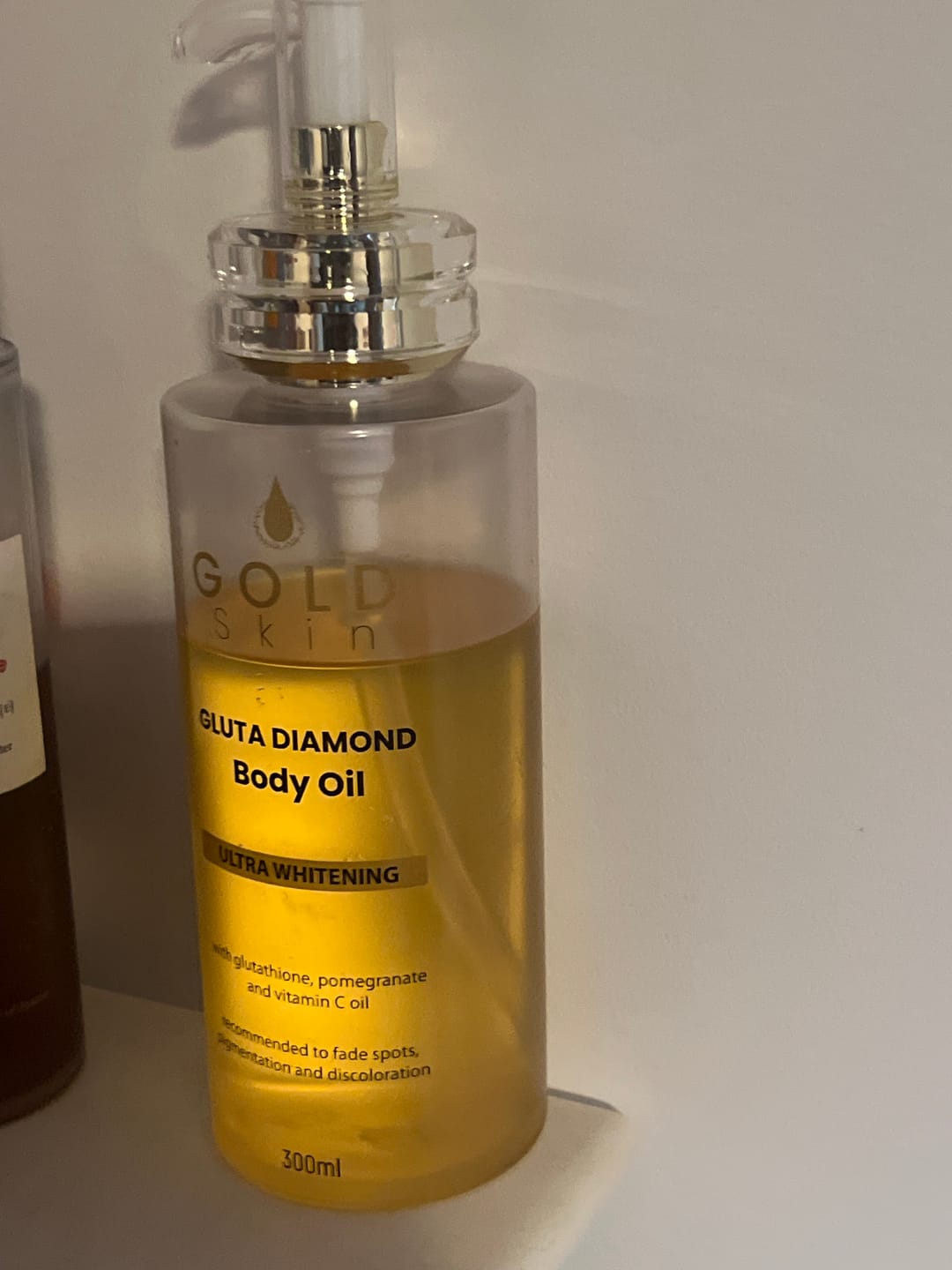 Customer photo review of Gluta Diamond Body Oil