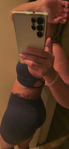 Customer photo review of Nova Luxe Sports Bra Shorts 2-Piece Set