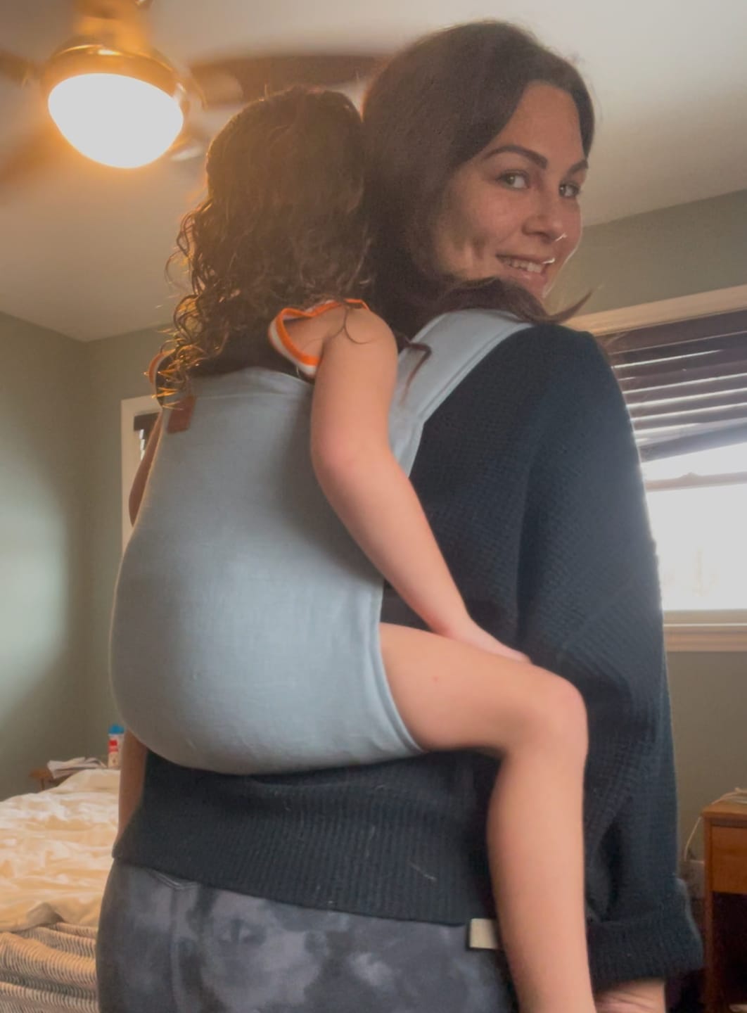Customer photo review of Toddler Onbuhimo