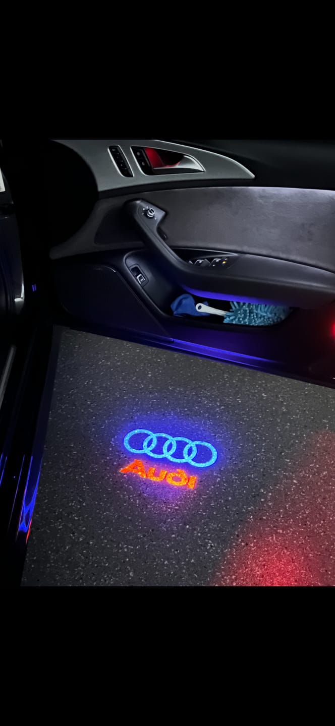 Customer photo review of Audi LED Car Door Puddle Welcome Logo Shadow Lights