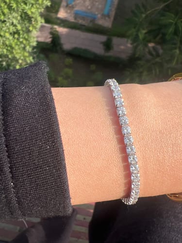 Customer photo review of TENNIS BRACELET (3MM) - Fine Silver
