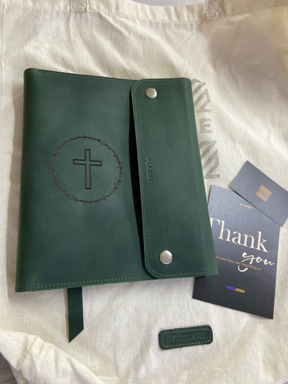 Customer photo review of Bible Rivets Cover