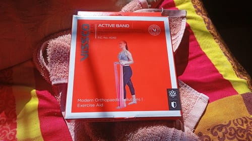 Customer photo review of Active Band | Physical Resistance Band for Exercise, Workouts, Gym, Stretching, Yoga | Muscles & Joints Strengthener