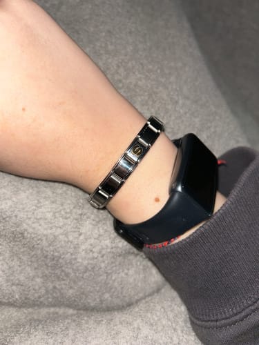 Customer photo review of Pulsera Italiana Combinada