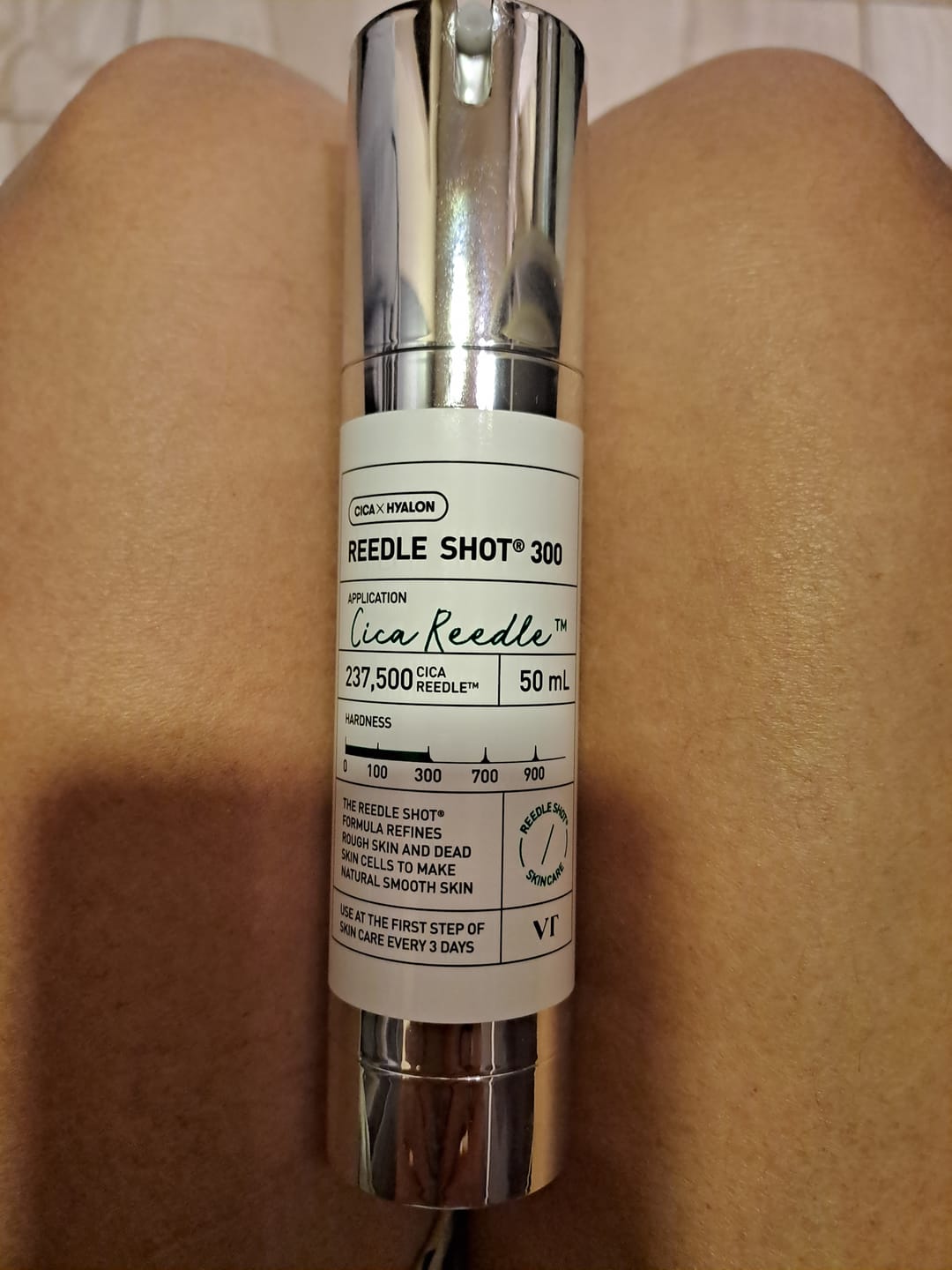 Customer photo review of Intensīvs serums-būsteris ar mikroadatām VT Cosmetics Reedle Shot 300