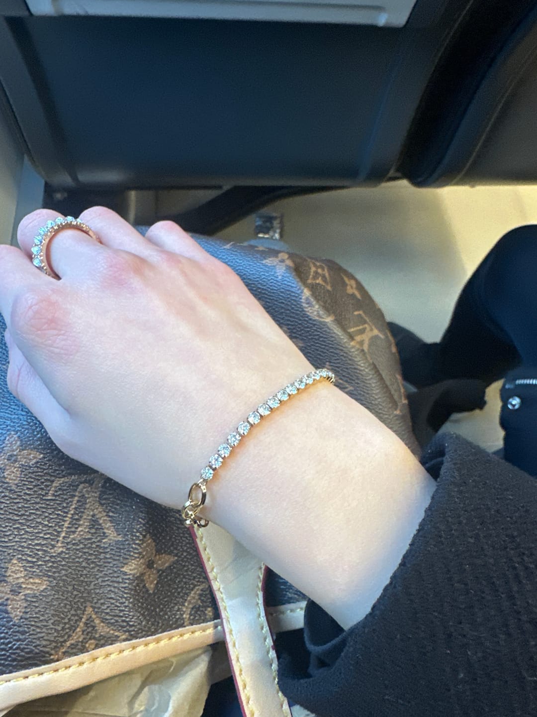 Customer photo review of Jade Gold Bracelet