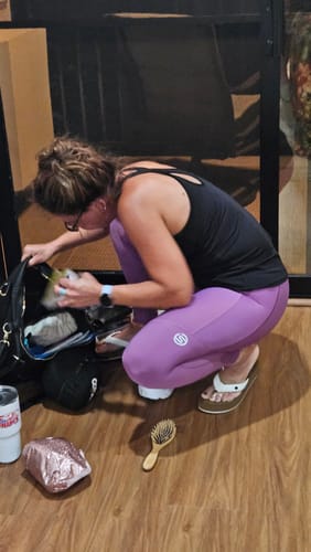 Customer photo review of SKINS SERIES-3 WOMEN'S THERMAL LONG TIGHTS AMETHYST