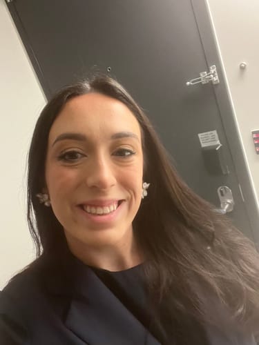 Customer photo review of FLOWER - White Keshi Pearl Stud Earrings