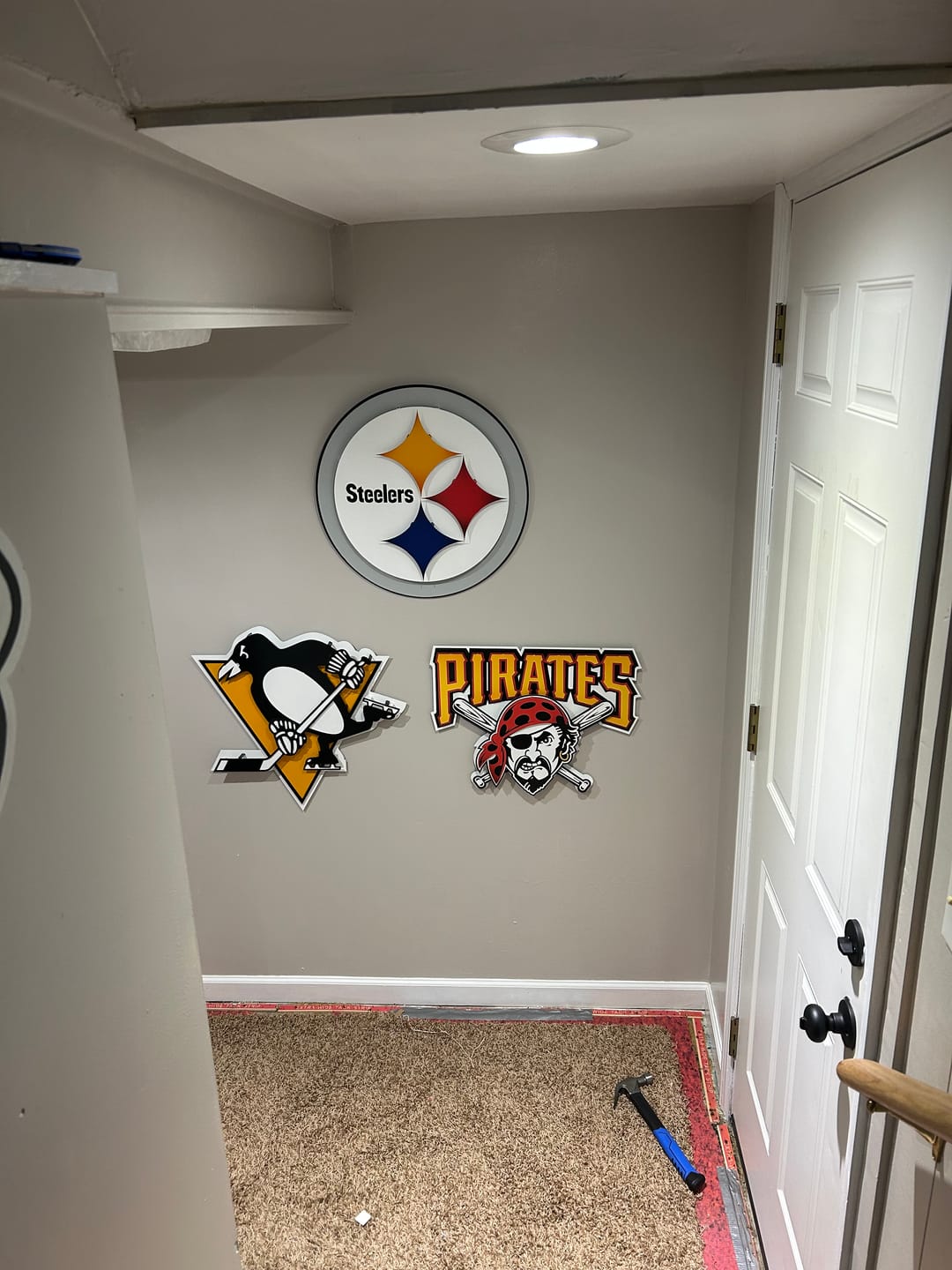 Customer photo review of Pittsburgh Pirates "1997" 3D Vintage Metal Wall Art
