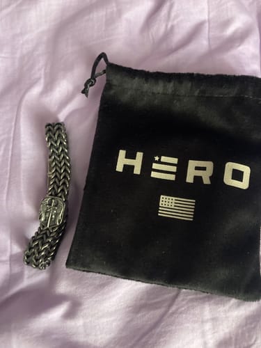 Customer photo review of St. Michael Defend Us Bracelet - Helps Pair Veterans With A Service Dog Or Shelter Dog