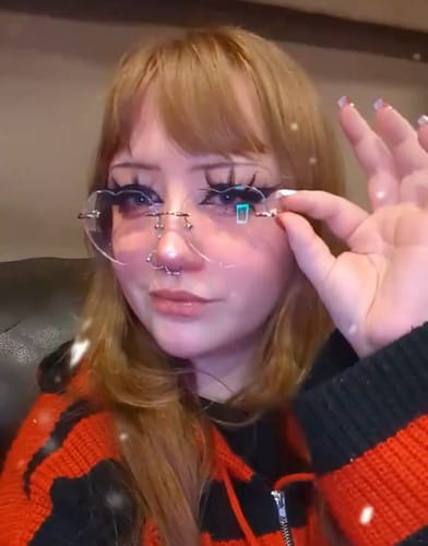 Customer photo review of Lovie Eyeglasses