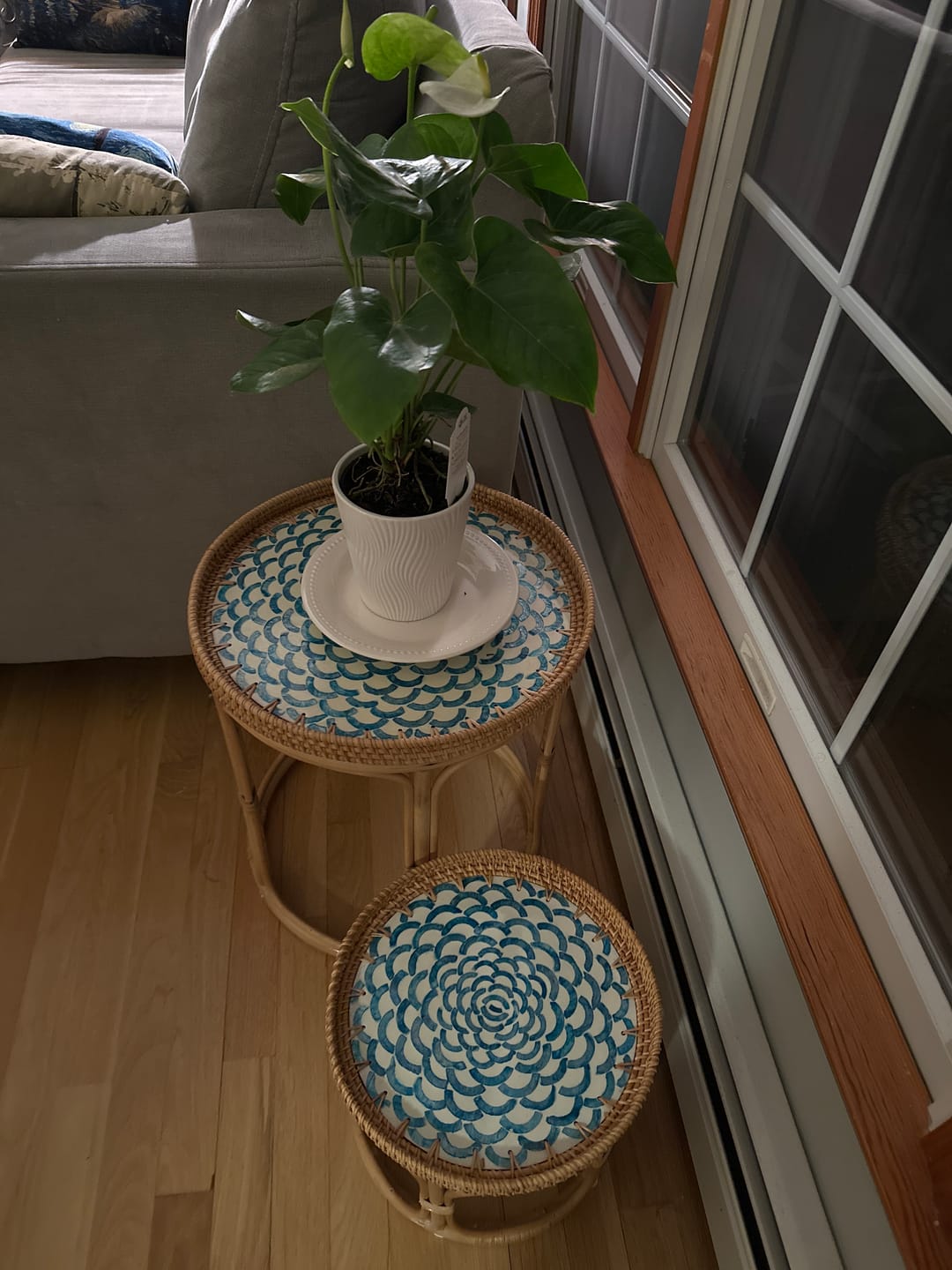 Customer photo review of Bloom Rattan Table Set