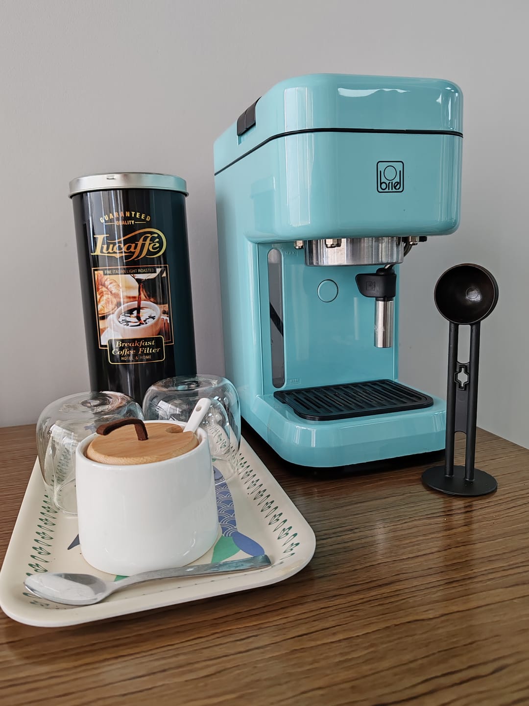 Customer photo review of Lucaffe Breakfast Coffee filter 500 grs Grano Molido