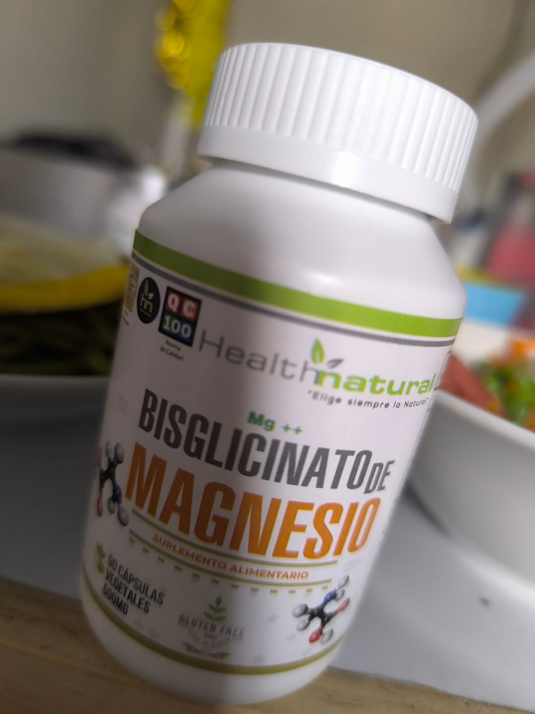 Customer photo review of BISGLICINATO DE MAGNESIO 500MG 90 CÁPSULAS | Sueño, Estrés, Ansiedad, Función muscular y nerviosa.