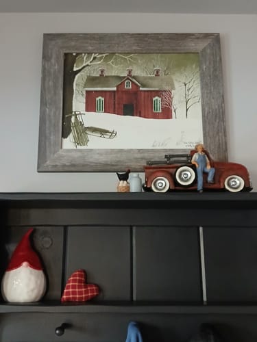 Customer photo review of New Fallen Snow Framed Art by Billy Jacobs BJ1024