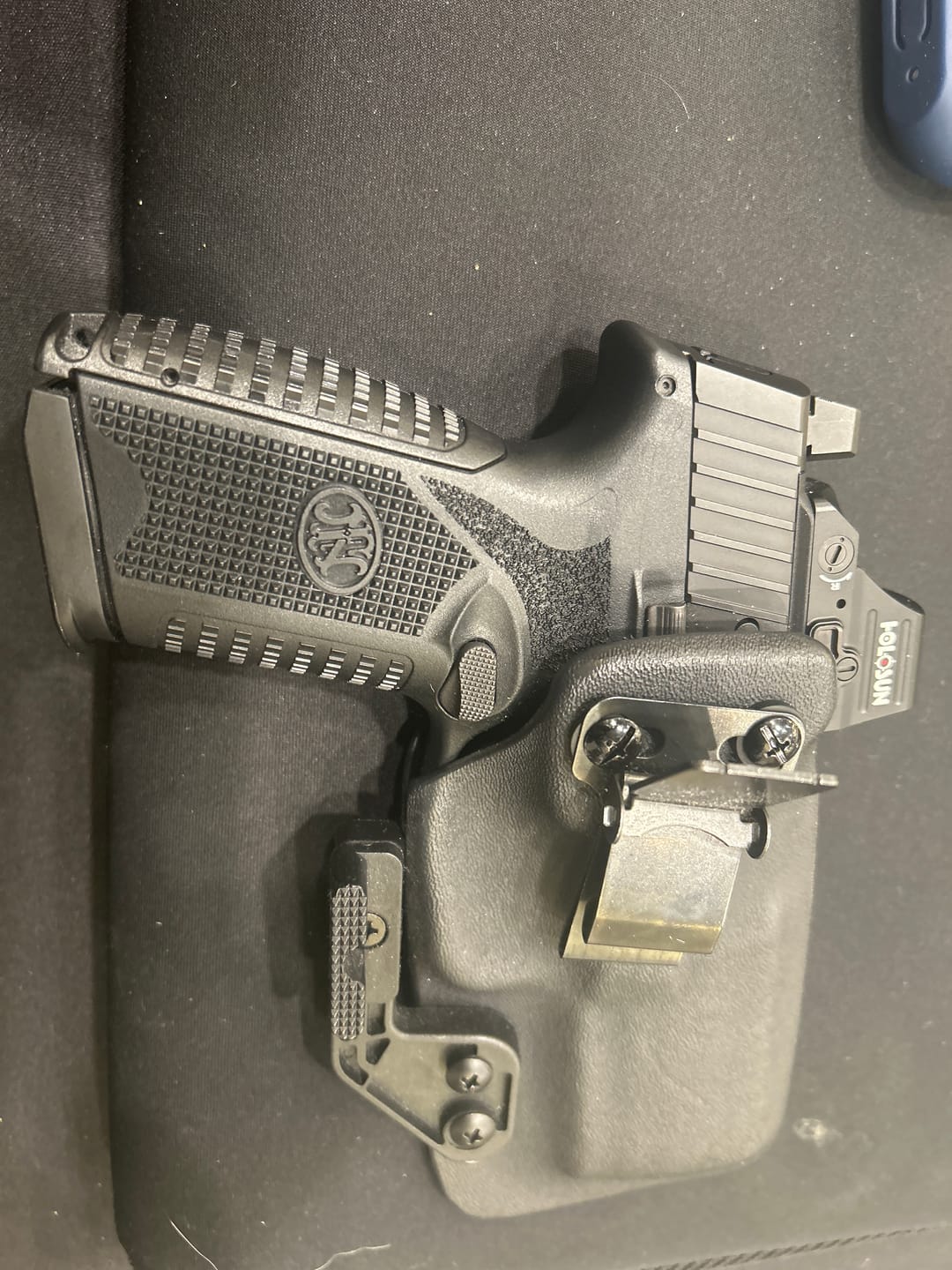 Customer photo review of Breakout 2.0 IWB Holster | Rapid Access, Complete Concealment, and All-Day Comfort.