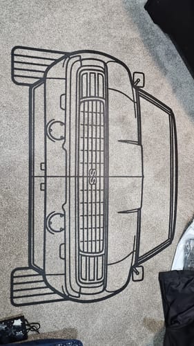 Customer photo review of Your Custom Car Silhouette Metal Wall Art