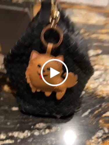 Customer video review of POMERANIAN BAG CHARM