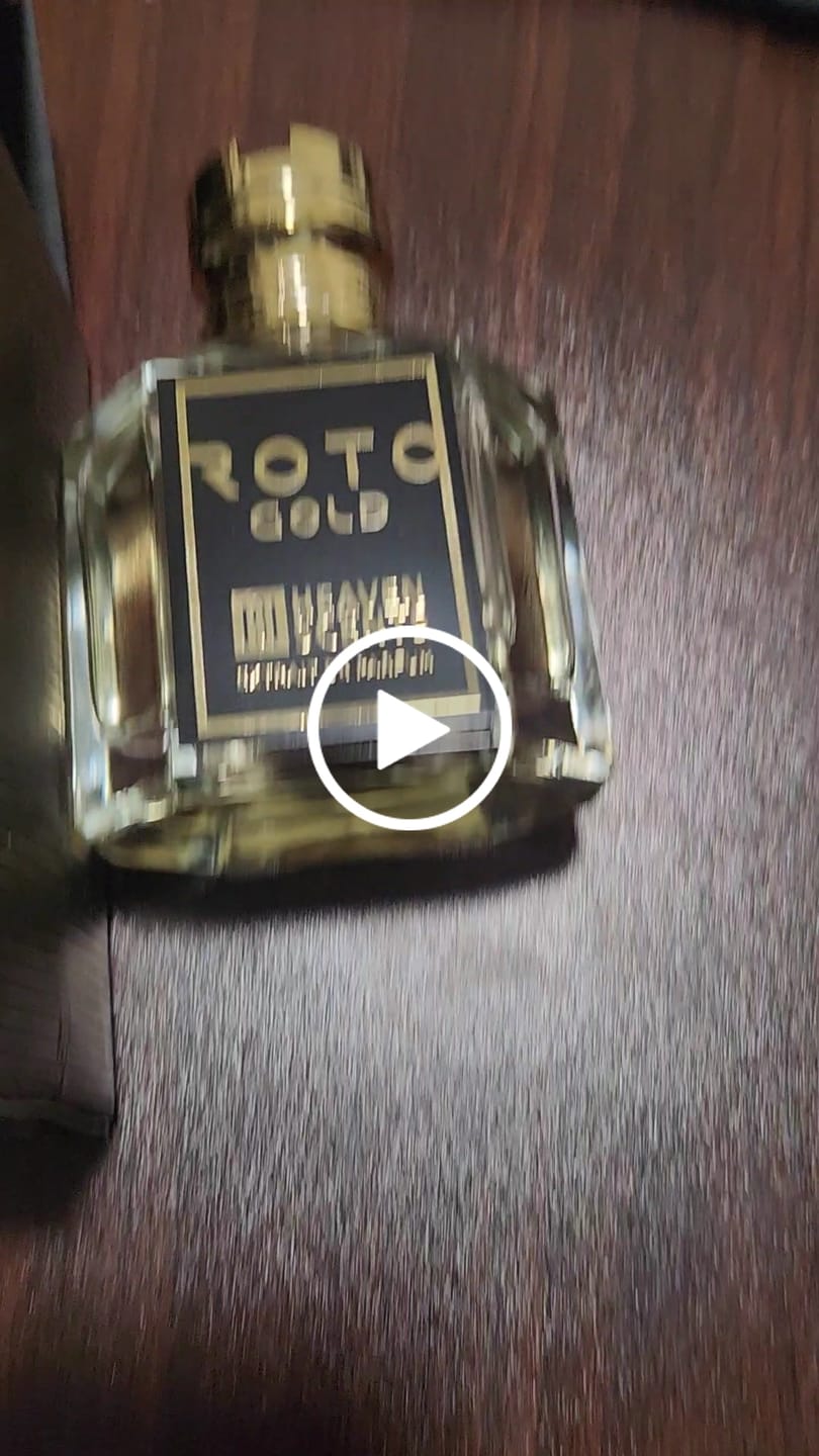 Customer video review of Roto Gold Perfume 100ml Extrait De Parfum, By Heaven Scents