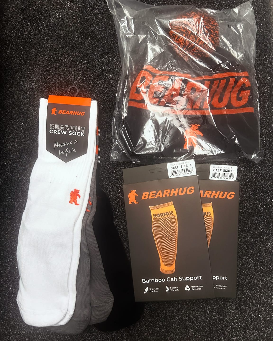 Customer photo review of Pair of Calf Compression Support Sleeves For Shin Splint Pain Relief