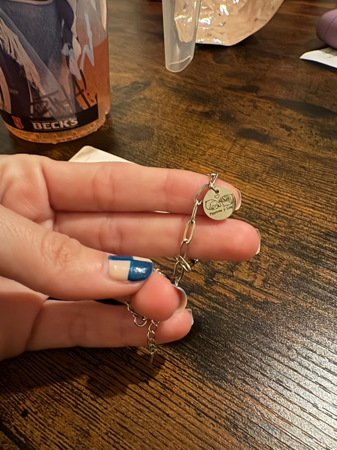 Customer photo review of Pulsera Alianza ~ Personalizable