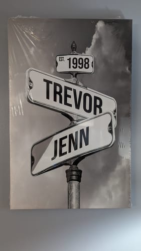 Customer photo review of COUPLES DATE OF LOVE by Cstm Canvas