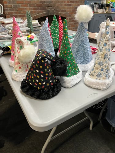 Customer photo review of Snowbound Quilted Santa Hat Sewing Pattern | Digital PDF Pattern