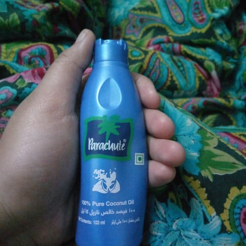 Customer photo review of Parachute 100% Pure Coconut Oil 100ml