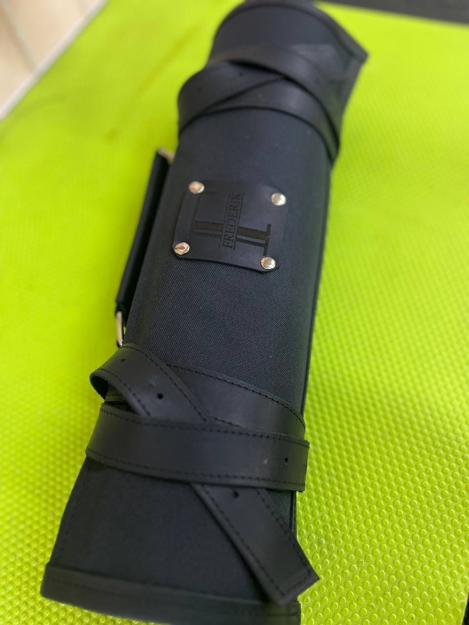 Customer photo review of Waxed Canvas Knife Roll