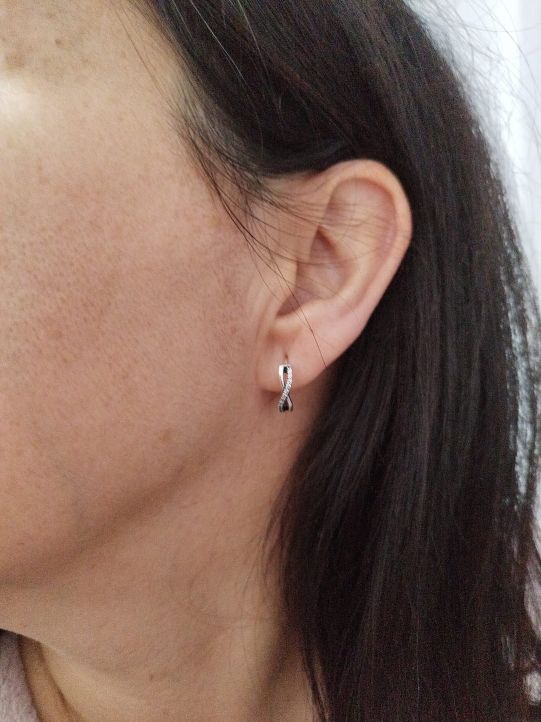 Customer photo review of Pendientes Entrelazados