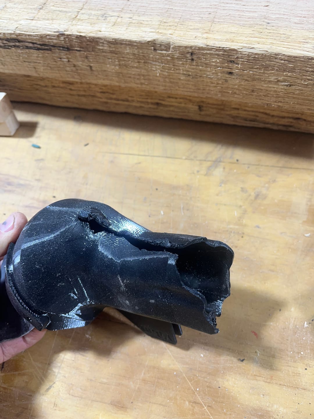 Customer photo review of Ridgid Dual Bevel Miter Saw Dust Collection