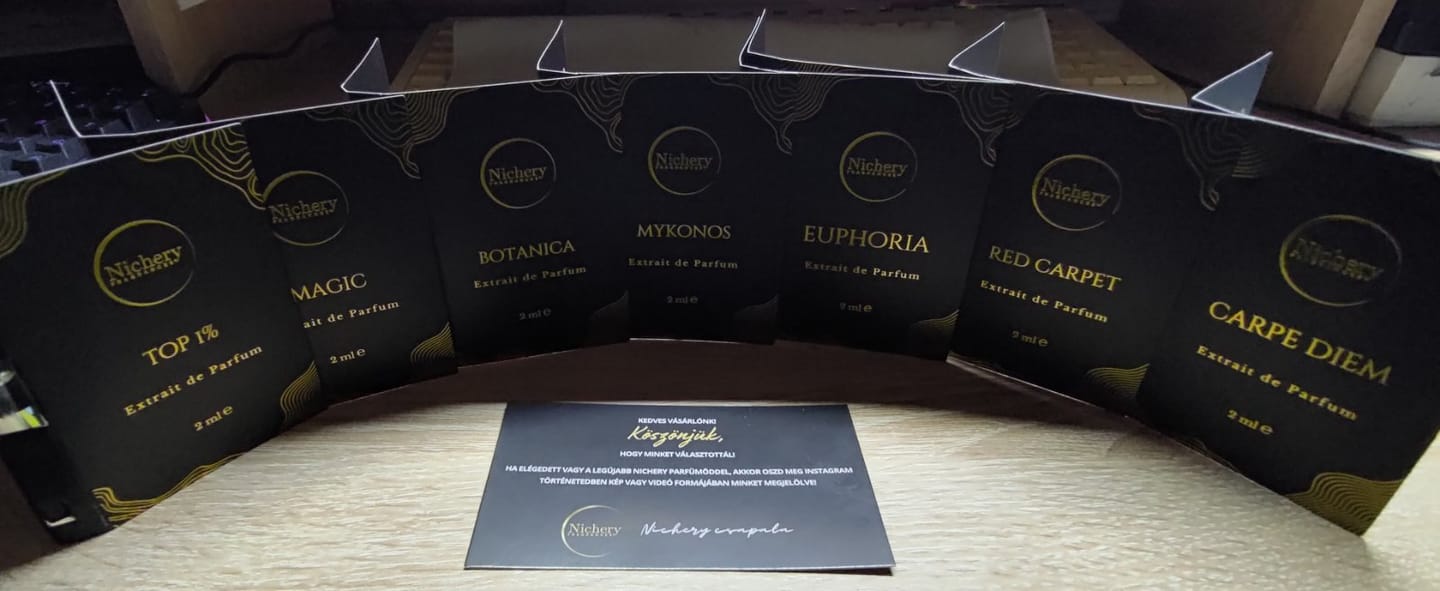 Customer photo review of 6x2 ml Férfi & Unisex csomag: Carpe Diem-Botanica-Bermuda-Magic-Euphoria-Top 1%