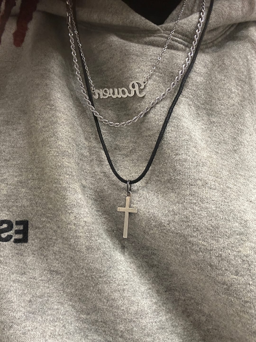 Customer photo review of Diamond Cut Name Necklace