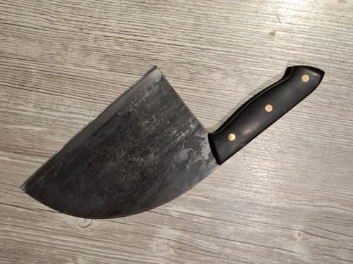 Customer photo review of Handgeschmiedetes Kochmesser - Black