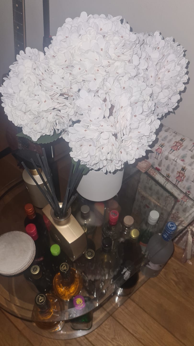 Customer photo review of Grande Hortensia (5 tiges) - Blanc