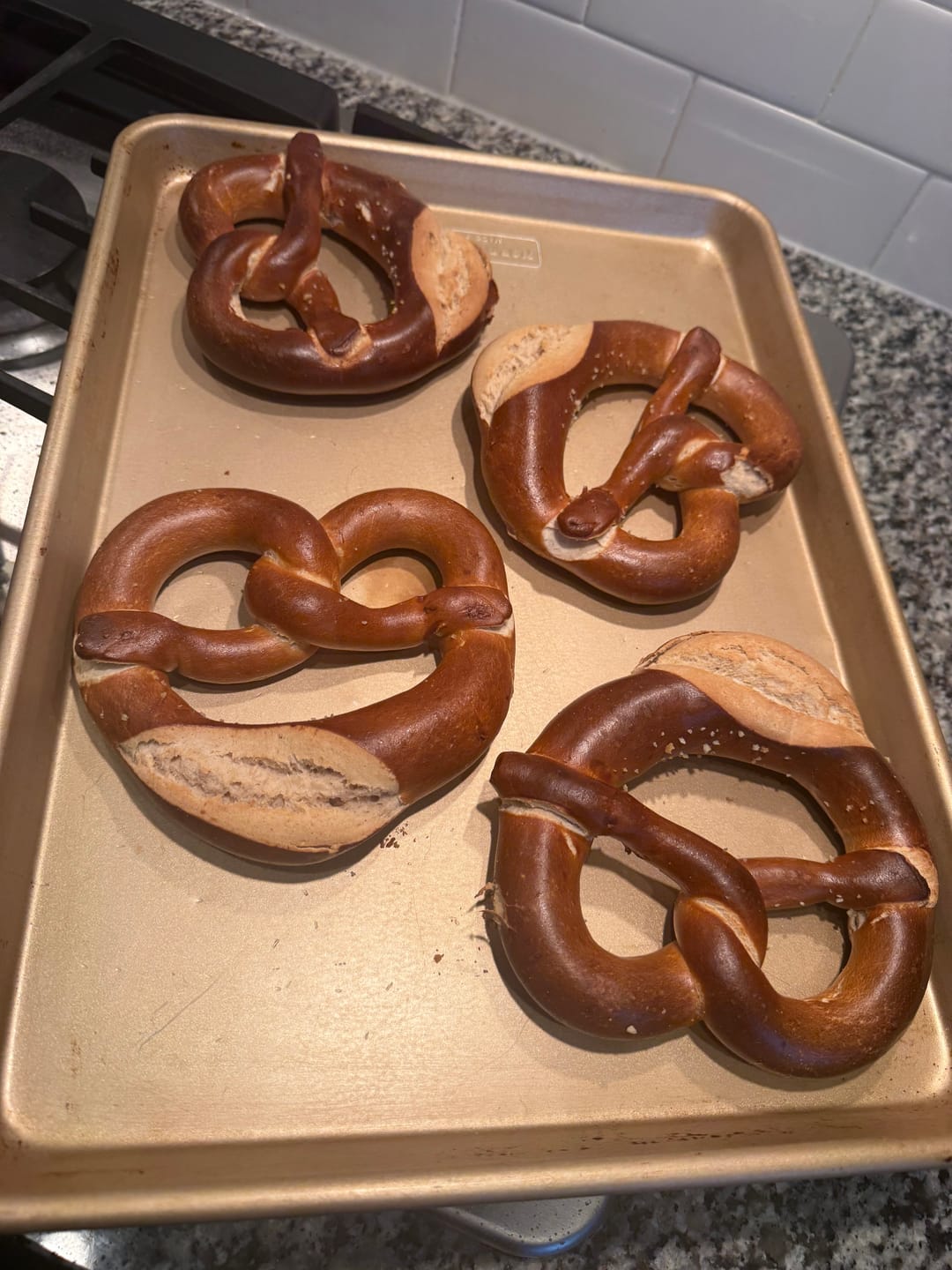 Customer photo review of XL Oktoberfest Pretzels (4 pack)