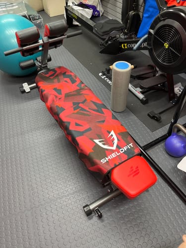 Customer photo review of Antibacterial Gym Towel: Twilight Ultra Violet